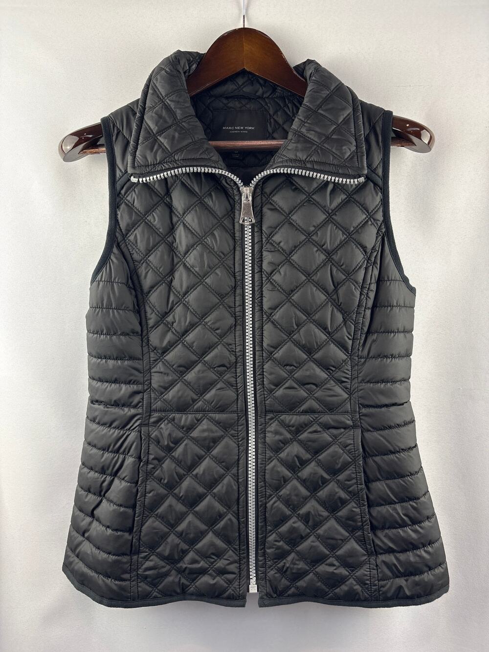 Women’s Marc New York Medium Black Quilted Puffer Vest